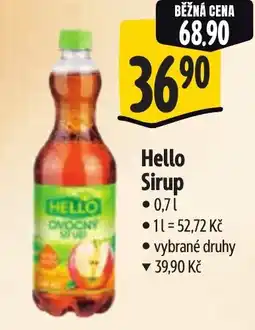 Albert Hello Sirup nabídka