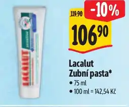 Albert Lacalut Zubní pasta nabídka