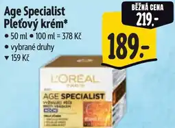 Albert Age Specialist Pleťový krém nabídka