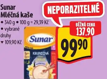 Albert Sunar Mléčná kaše nabídka