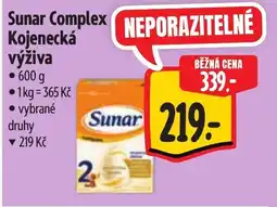 Albert Sunar Complex Kojenecká výživa nabídka