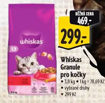 Albert Whiskas Granule pro kočky nabídka