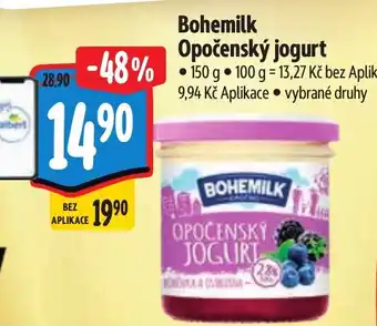 Albert Bohemilk Opočenský jogurt nabídka