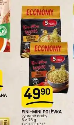 Flop FINI-MINI POLÉVKA vybrané druhy nabídka