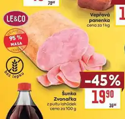 Billa Šunka Zvonařka z pultu lahůdek cena za nabídka