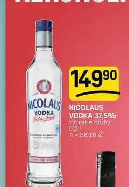 Flop NICOLAUS VODKA 37,5% vybrané druhy nabídka