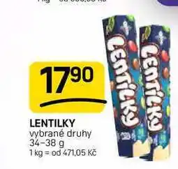 Flop LENTILKY vybrané druhy nabídka