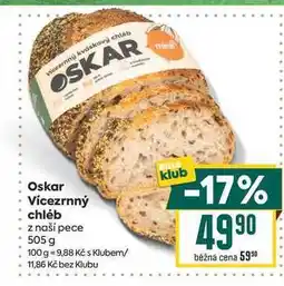 Billa Oskar Vícezrnný chléb z naší pece nabídka