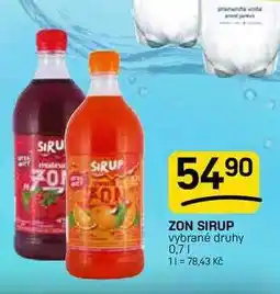 Flop ZON SIRUP vybrané druhy nabídka