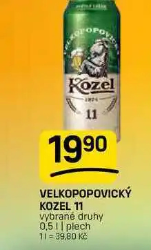 Flop VELKOPOPOVICKÝ KOZEL 11 vybrané druhy 0,5 || plech nabídka