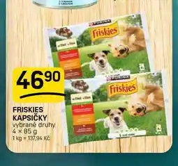 Flop FRISKIES KAPSIČKY vybrané druhy nabídka