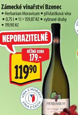 Albert Zámecké vinařství Bzenec nabídka