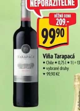 Albert Viña Tarapacá nabídka