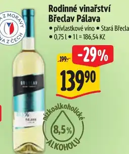 Albert Rodinné vinařství Břeclav Pálava nabídka