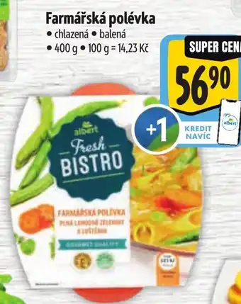 Albert Farmářská polévka nabídka