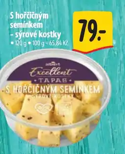 Albert S hořčičným semínkem - sýrové kostky nabídka