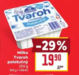 Billa MILKO Tvaroh polotučný nabídka