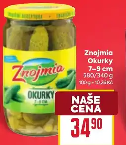 Billa ZNOJMIA Okurky 7-9 cm nabídka