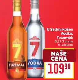 Billa U sedmi kašen vodka, tuzemák nabídka