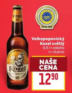 Billa Velkopopovický kozel světlý nabídka