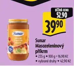 Albert Sunar Masozeleninový příkrm nabídka