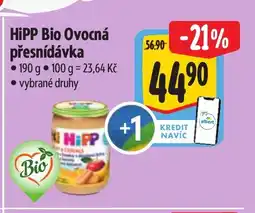 Albert HiPP Bio Ovocná přesnídávka nabídka