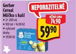 Albert Gerber Cereal Mlíčko s kaší nabídka