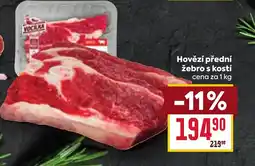 Billa Hovězí přední žebro s kostí nabídka