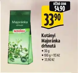 Albert Kotányi Majoránka drhnutá nabídka