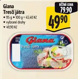 Albert Giana Tresčí játra nabídka