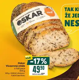 Billa OSKAR Vicezrnný chléb nabídka