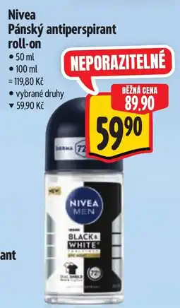 Albert Nivea Pánský antiperspirant roll-on nabídka