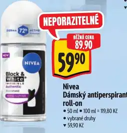Albert Nivea Dámský antiperspirant roll-on nabídka