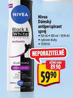Albert Nivea Dámský antiperspirant sprej nabídka