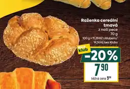 Billa Raženka cereální tmavá nabídka
