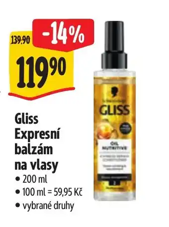 Albert Gliss Expresní balzám na vlasy nabídka