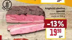 Billa Anglická slanina speciál nabídka