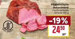Billa Pikantní kýta dekorovaná nabídka