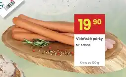 Kubík potraviny Vídeňské párky nabídka