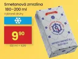 Kubík potraviny Smetanová zmrzlina nabídka