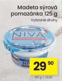 Kubík potraviny Madeta sýrová pomazánka nabídka