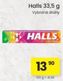 Kubík potraviny Halls nabídka