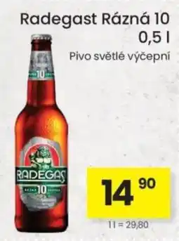 Kubík potraviny Radegast Rázná 10 nabídka