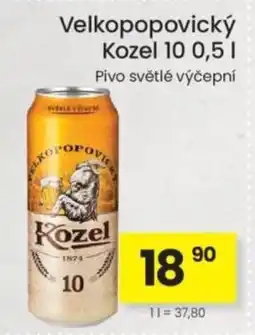 Kubík potraviny Velkopopovický Kozel 10 nabídka