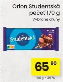 Kubík potraviny Orion Studentská pečeť nabídka