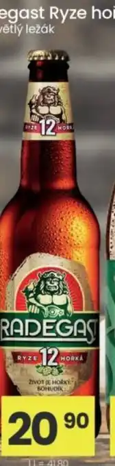 Kubík potraviny Radegast Ryze hořká 12 nabídka