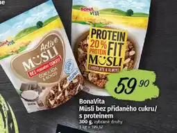 COOP TIP Bonavita Müsli bez přidaného cukru/ s proteinem nabídka