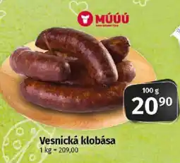 COOP TIP Vesnická klobása nabídka