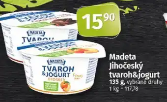 COOP TIP Madeta Jihočeský tvaroh&jogurt nabídka