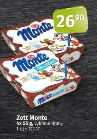 COOP TIP Zott Monte nabídka